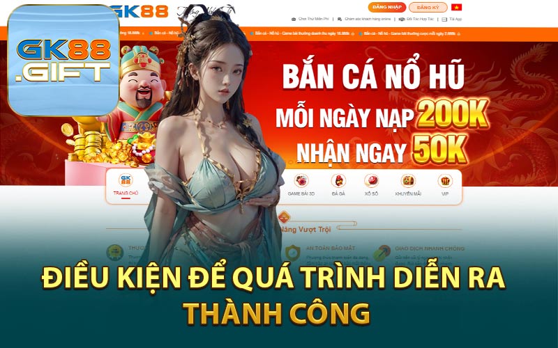 Điều Kiện Để Quá Trình Diễn Ra Thành Công